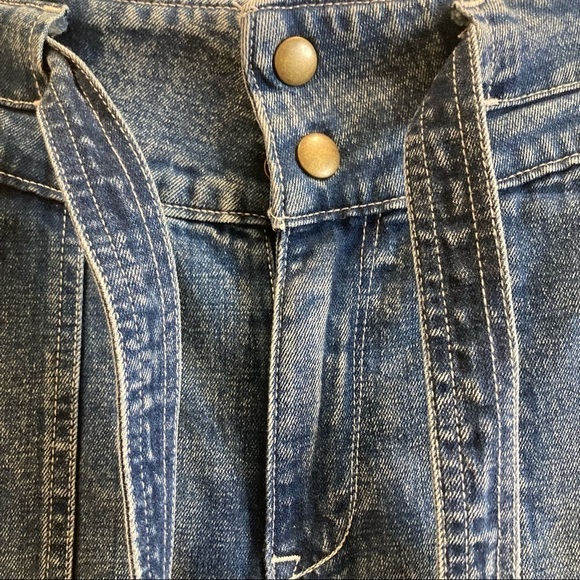 ABERCROMBIE & FITCH Sz 25 Vintage Belted Patch Pockets Y2K Jeans - Picture 3 of 7